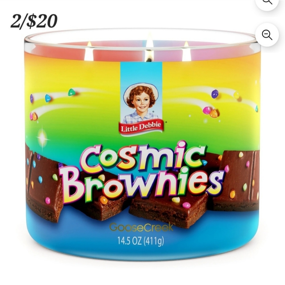 Goose Creek Candles Little Debbie Cosmic Brownie 3 Wick Glass Jar Candle